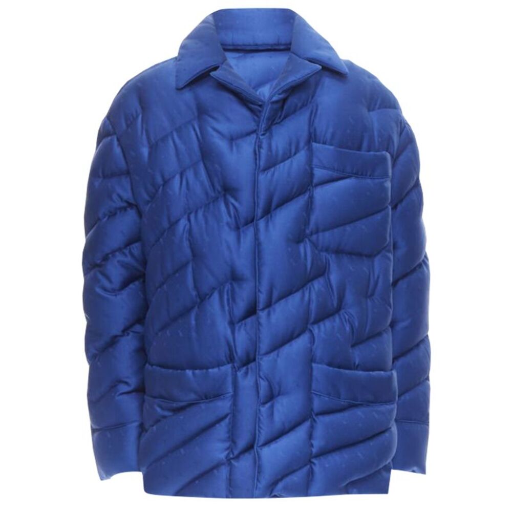 Fendi Silk Logo Down Puffer Jacket